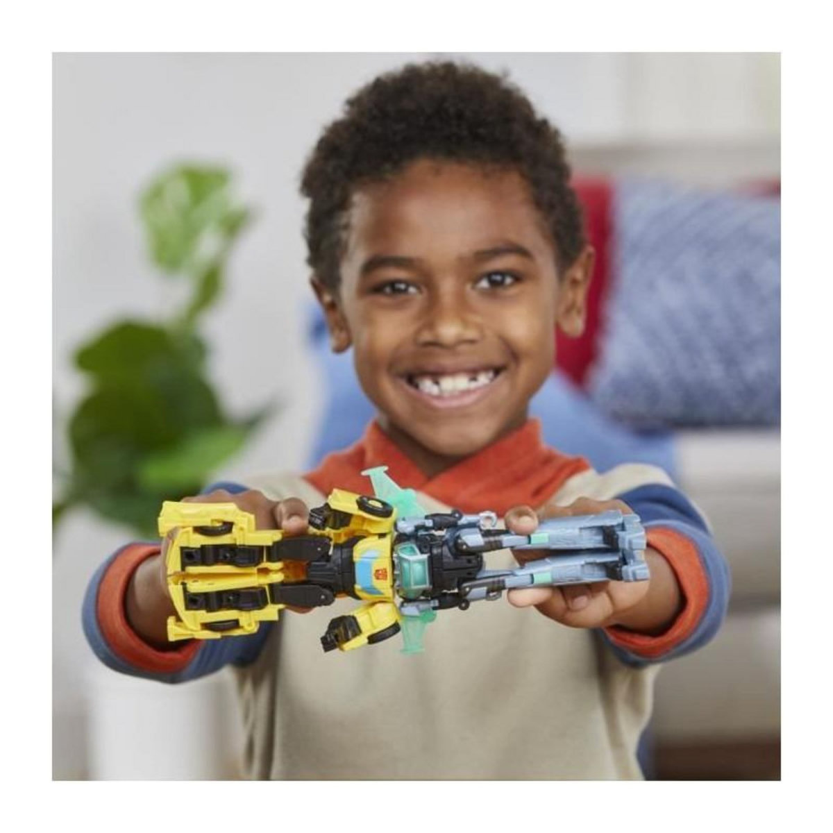 HASBRO Figurines Cyber-Combiner Bumblebee et Mo Malto, jouets interactifs pour filles et garçons,Transformers EarthSpark, des 6 ans