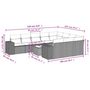 Voir la diapositive 6 : VIDAXL Salon de jardin 11 pcs avec coussins beige resine tressee