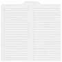 Voir la diapositive 5 : VIDAXL Portes battantes a persiennes 1 paire blanc 100 x 100 cm