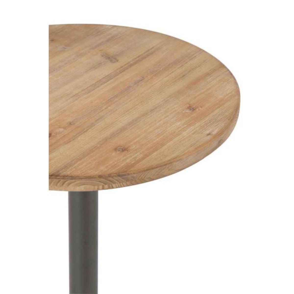 Paris Prix Table d'Appoint Design  Bar Rond  61cm Marron