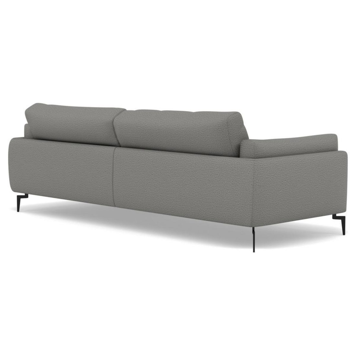 LISA DESIGN Carlos - canapé d'angle droit 4 places ultra moelleux en tissu texturé