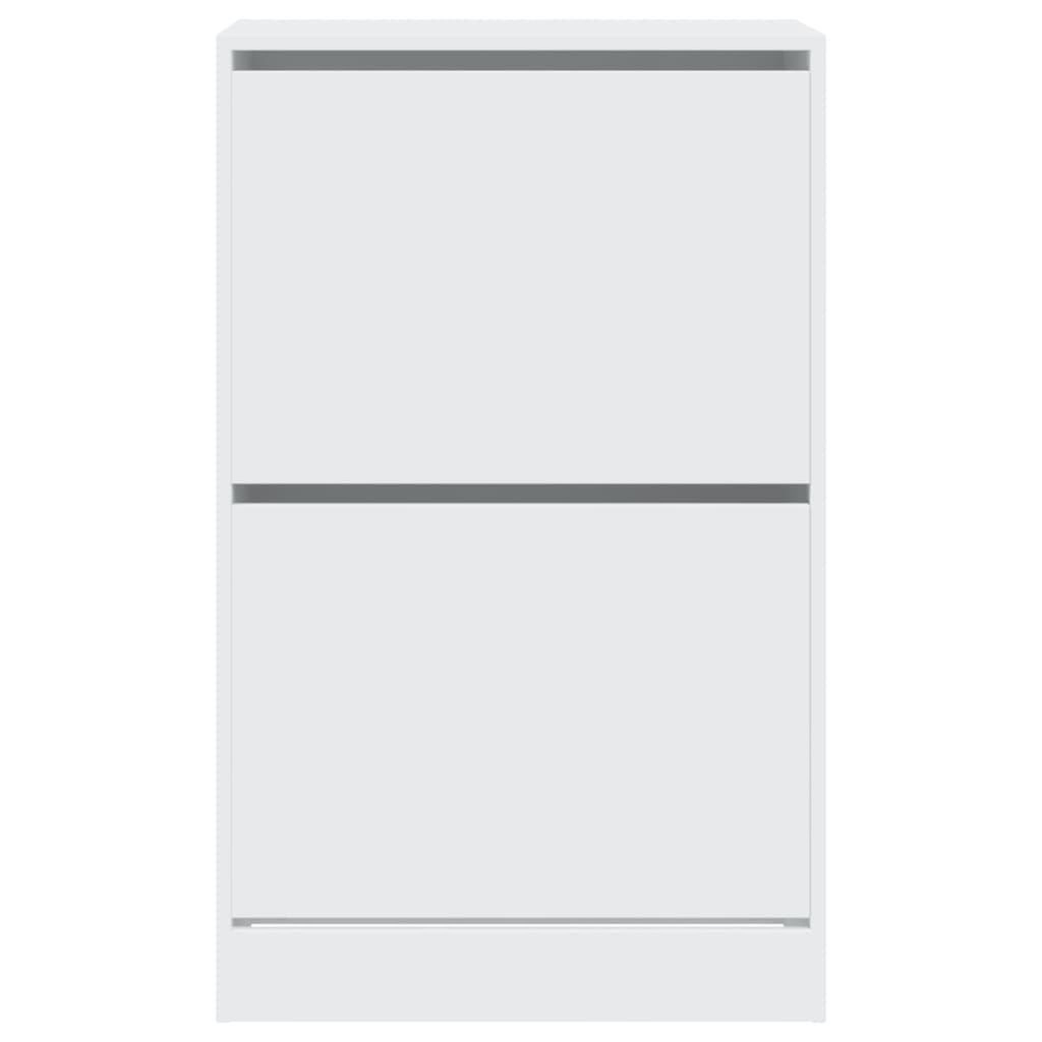 Voir la diapositive 5 : VIDAXL Armoire a chaussures blanc 60x34x96,5 cm bois d'ingenierie