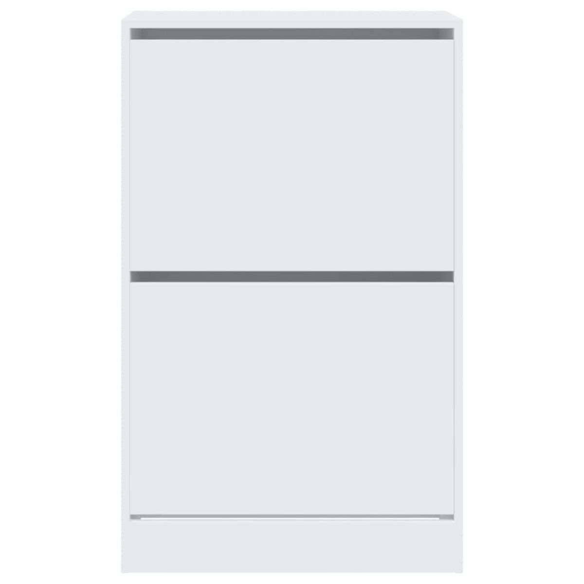 VIDAXL Armoire a chaussures blanc 60x34x96,5 cm bois d'ingenierie