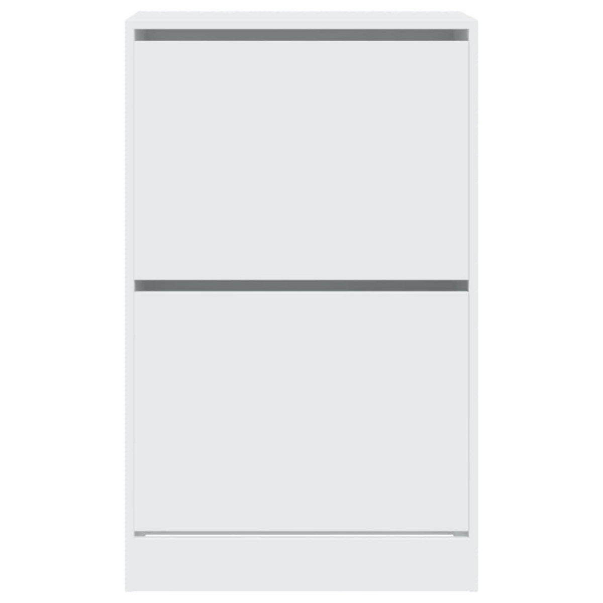 VIDAXL Armoire a chaussures blanc 60x34x96,5 cm bois d'ingenierie