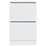 Voir la diapositive 5 : VIDAXL Armoire a chaussures blanc 60x34x96,5 cm bois d'ingenierie