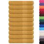 Voir la diapositive 2 : VIDAXL Serviettes de sauna 10 pcs doré 80x200 cm 360 g m² 100% coton