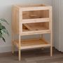 Voir la diapositive 2 : VIDAXL Cage a hamster 55x40x80 cm bois massif de sapin