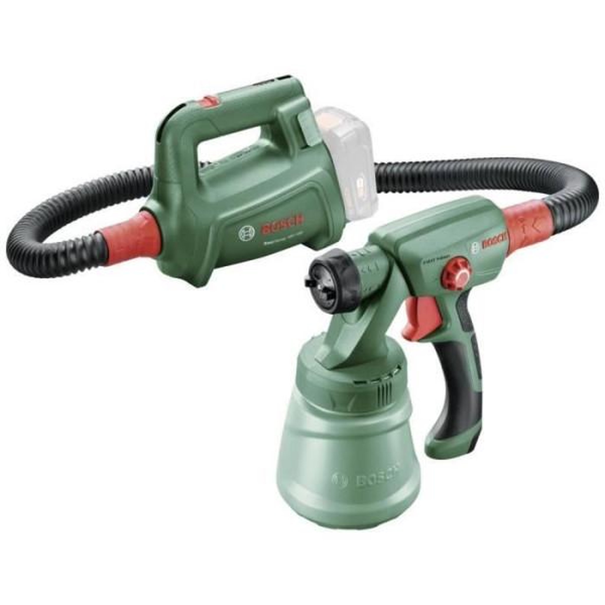 Voir la diapositive 2 : BOSCH Pistolet a peinture Bosch - EasySpray 18V-100 - Sans fil - Vert - 0,8 l