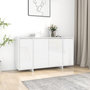 Voir la diapositive 1 : VIDAXL Buffet blanc brillant 135x41x75 cm bois d'ingenierie