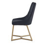 Voir la diapositive 4 : Paris Prix Lot de 2 chaises Matelassées en Velours  Elba  88cm Noir