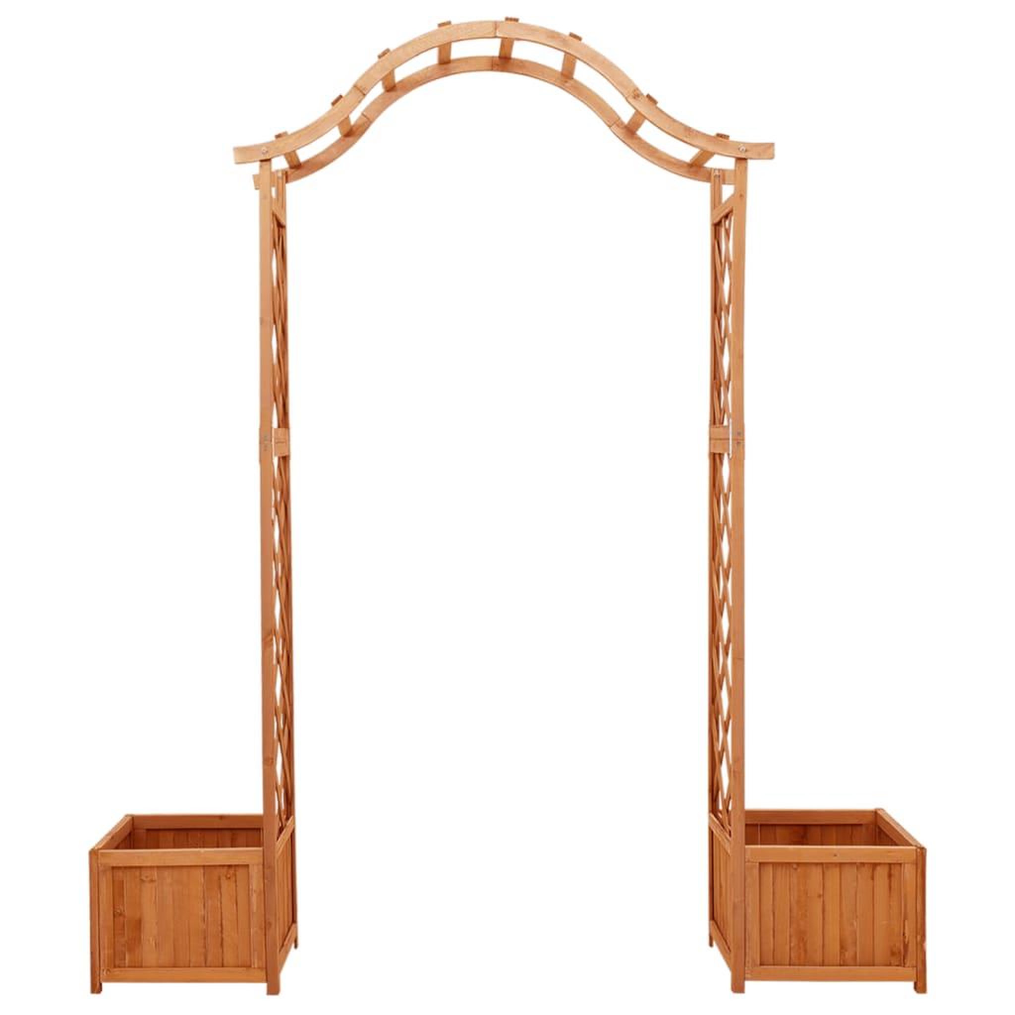 Voir la diapositive 2 : VIDAXL Pergola de jardin avec jardiniere Bois pin massif