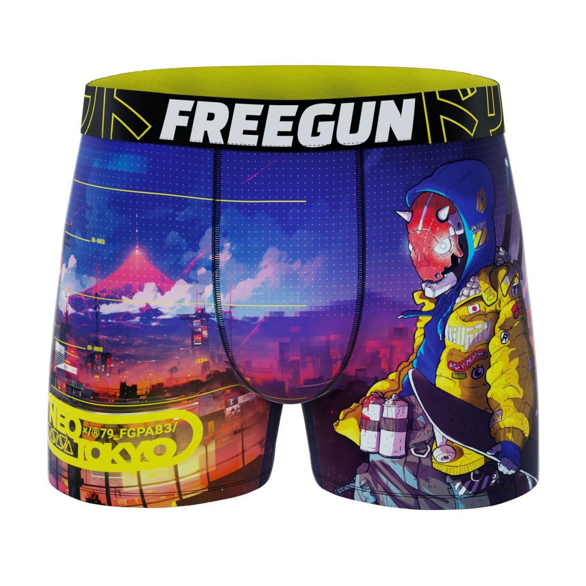 FREEGUN Lot de 5 boxers homme Street Ninja