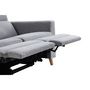 Voir la diapositive 8 : Canapé de relaxation  manuel 2,5 places en tissu coloris gris  et pieds bois hêtre BERKAM