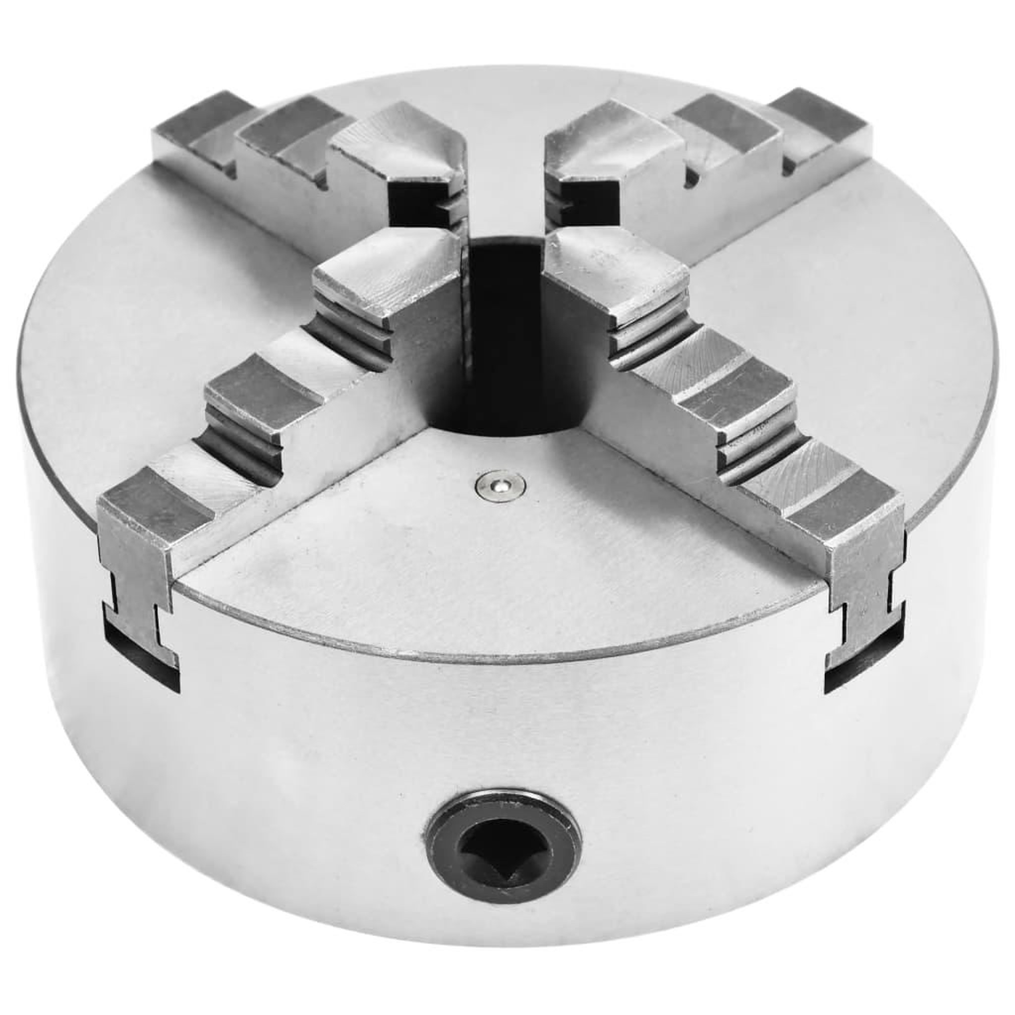 Voir la diapositive 3 : VIDAXL Mandrin de tour auto-centrant a 4 machoires 200 mm Acier