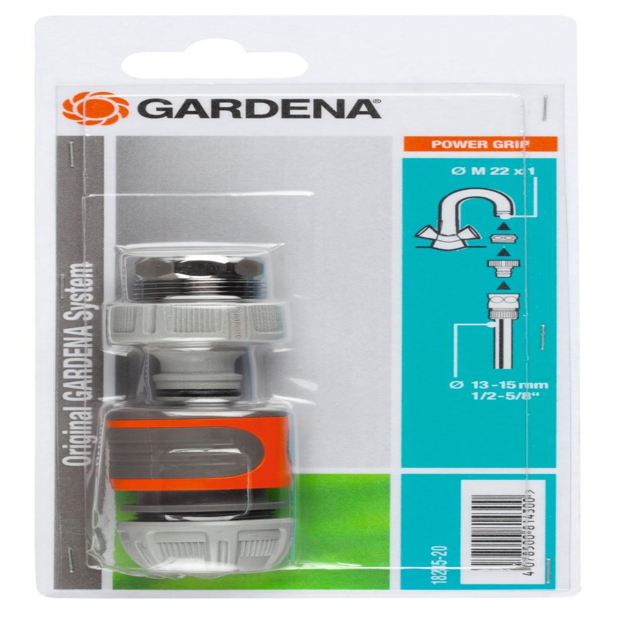 Gardena Nécessaire de raccordement pour robinet col de cygne et tuyau Ø 13 - 15 mm