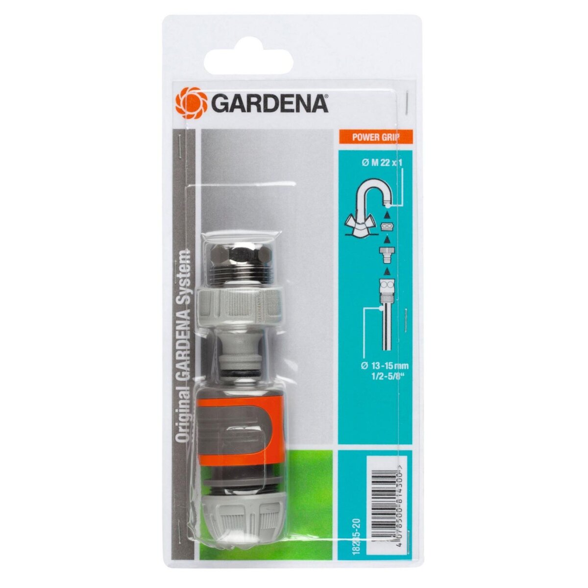 Gardena Nécessaire de raccordement pour robinet col de cygne et tuyau Ø 13 - 15 mm
