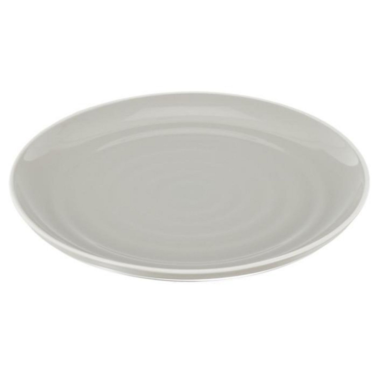 Paris Prix Lot de 6 Assiettes Plates  Bicolore Mania  27cm Gris