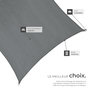 Voir la diapositive 5 : tectake Voile d'ombrage triangulaire rectangulaire avec une protection UV 50+ gris 3,6 x 3,6 m