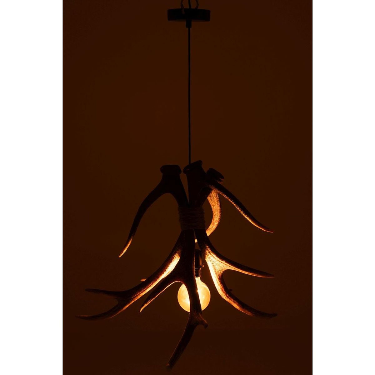 Paris Prix Lampe Suspension Branches  Antlers  56cm Marron