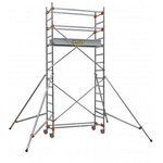 Centaure Echafaudage roulant aluminium - ST 205 7, plancher 6m90 - Longueur 2m05