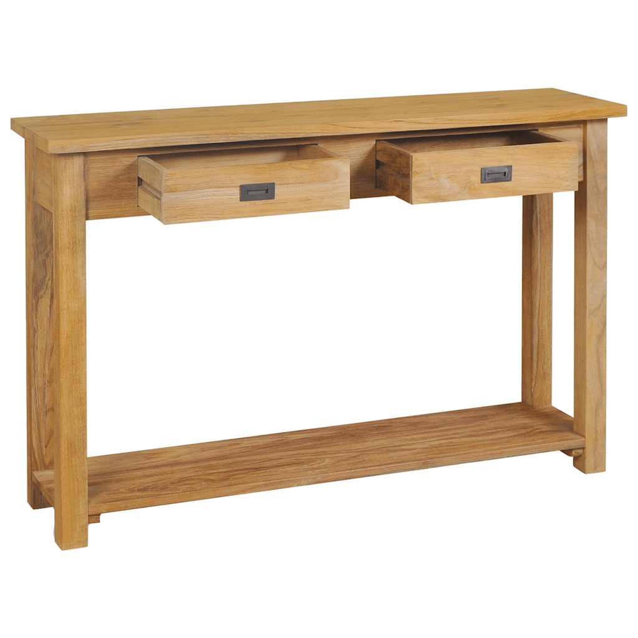 Voir la diapositive 3 : VIDAXL Table console teck massif 120x30x80 cm