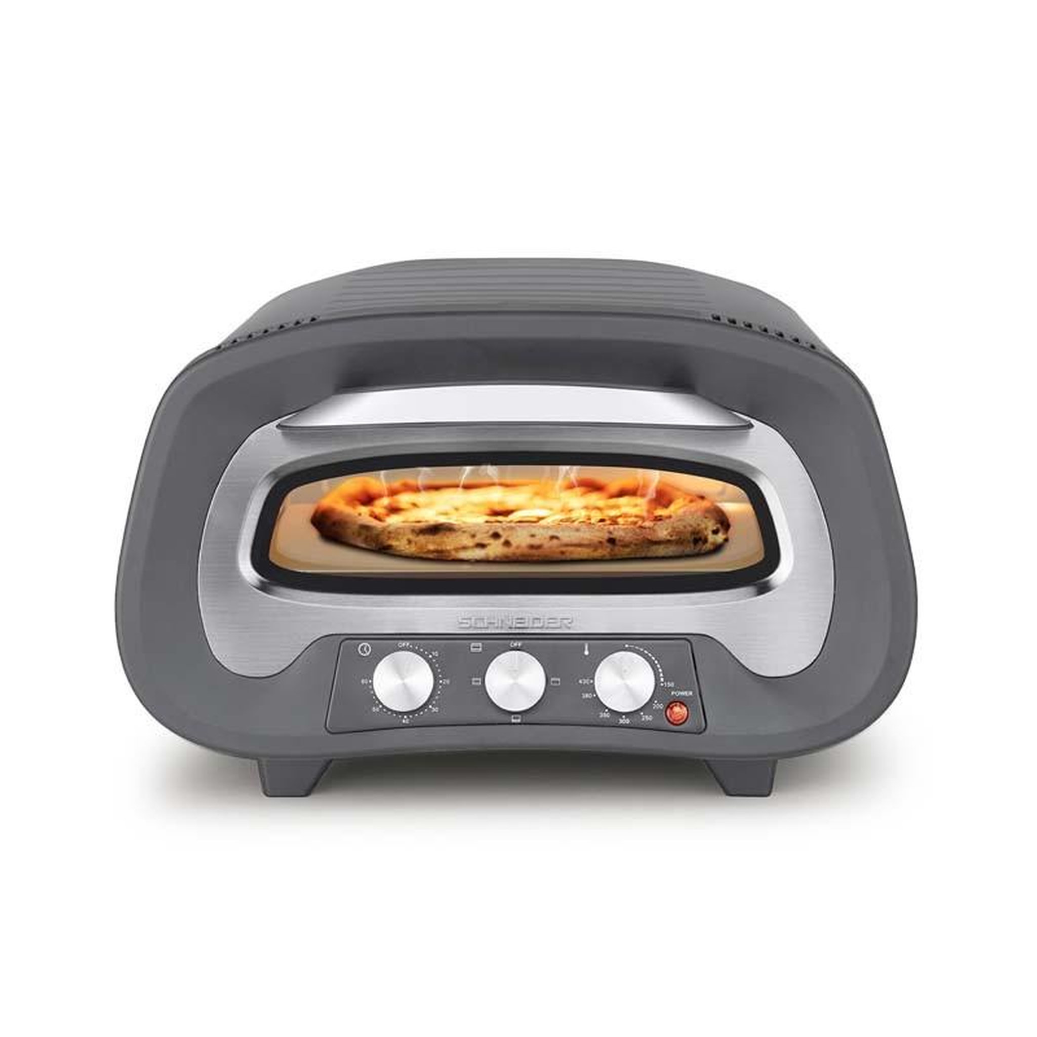 Voir la diapositive 5 : SCHNEIDER Schneider - Pierre De Feu Serie Z Grey - Four à Pizza - Cuisson 3 Min - 2200w