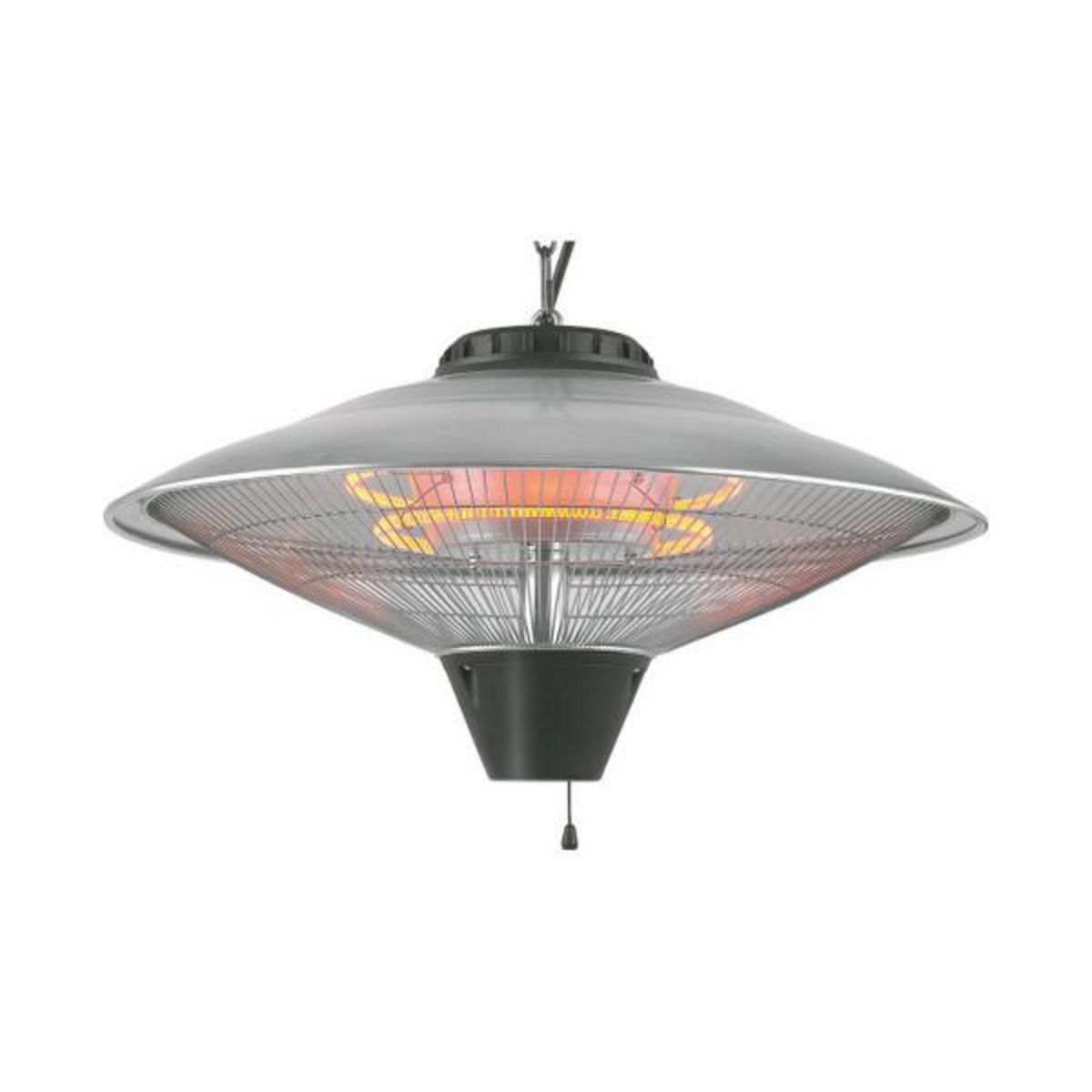 MARKET24 Chauffage d'Appoint Quartz EDM 07092 07092 2100 W Ø 56,5 x 30 cm Noir