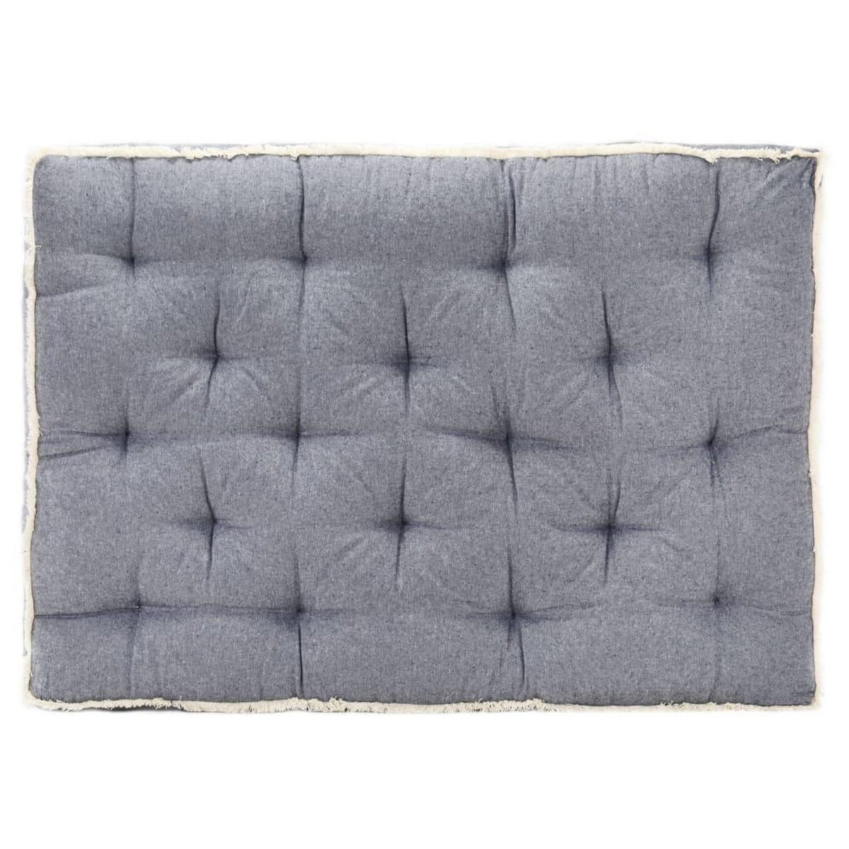 VIDAXL Coussin de canape palette Bleu 120x80x10 cm
