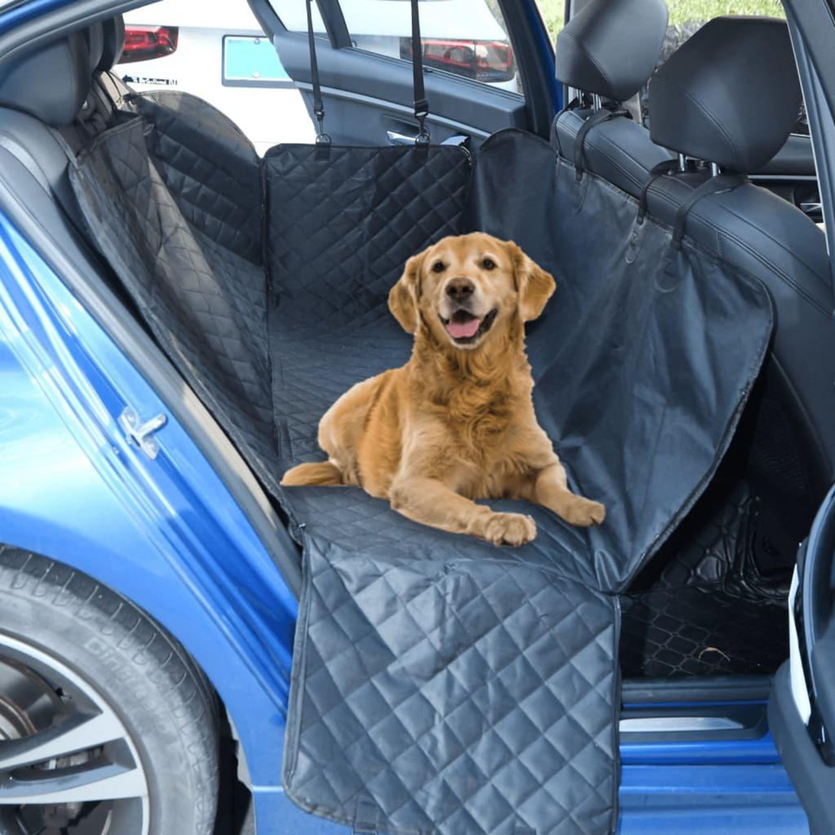 VIDAXL Housse de siege de voiture pour chien noir 137x46x50 cm