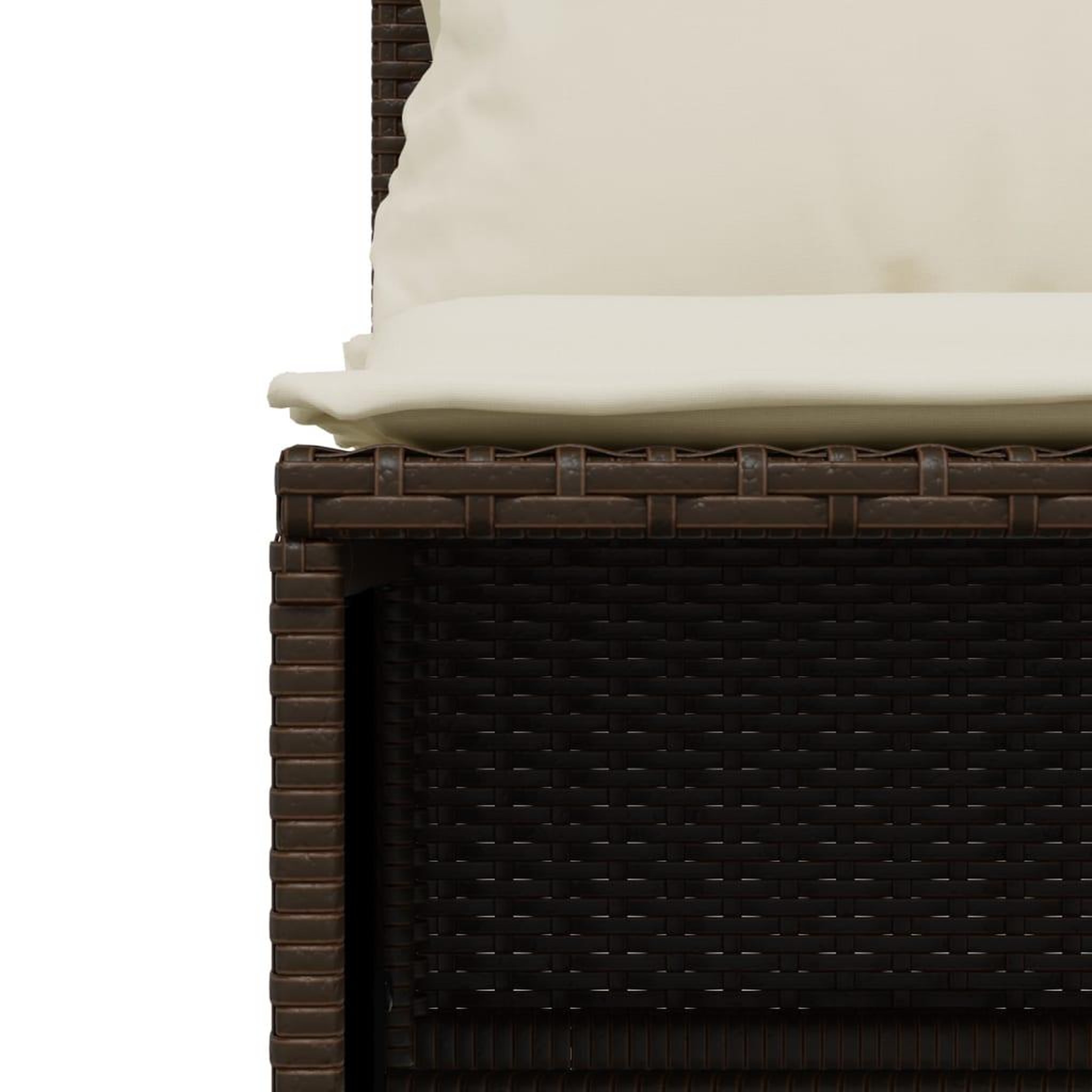Voir la diapositive 5 : VIDAXL Salon de jardin avec coussins 5 pcs marron resine tressee