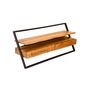 Voir la diapositive 3 : LISA DESIGN Goa - meuble tv - bois massif d'acacia et noir - 140 cm