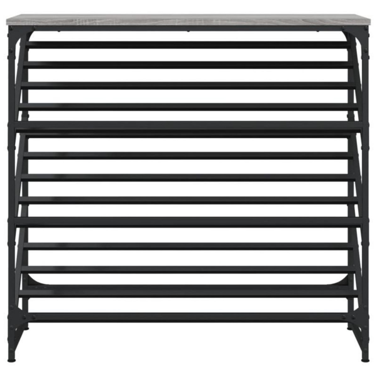 VIDAXL Étagère à chaussures sonoma gris 90x30x85 cm bois d ingénierie