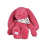 Voir la diapositive 1 : DOUDOU ET COMPAGNIE Peluche lapin fleurette fuchsia - 25 cm -