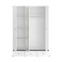 Voir la diapositive 5 : Armoire 3 portes 2 tiroirs L152cm NESRINE