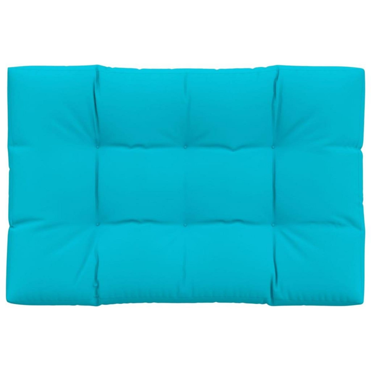 VIDAXL Coussin de palette turquoise 120x80x12 cm tissu