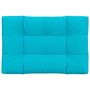 Voir la diapositive 2 : VIDAXL Coussin de palette turquoise 120x80x12 cm tissu