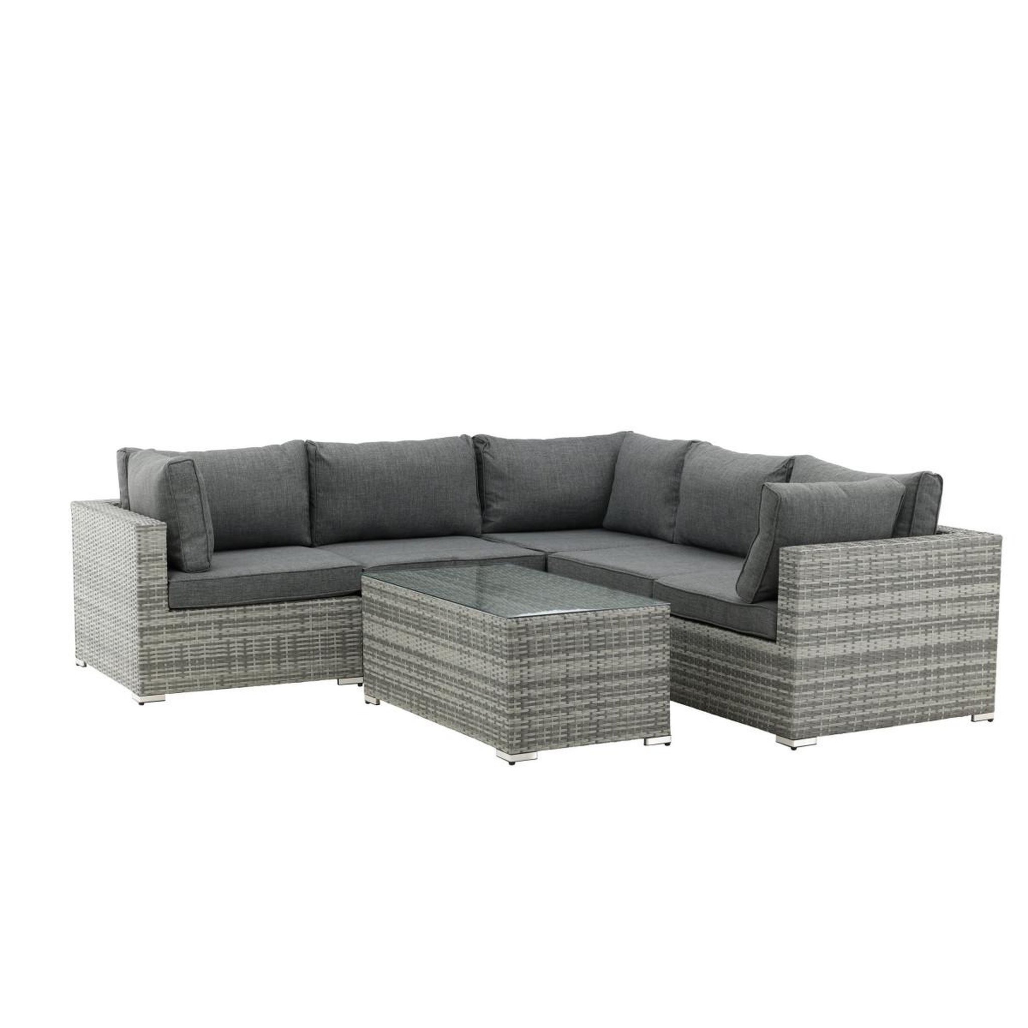 Voir la diapositive 5 : Paris Prix Salon d'angle de jardin  amazona  249cm gris