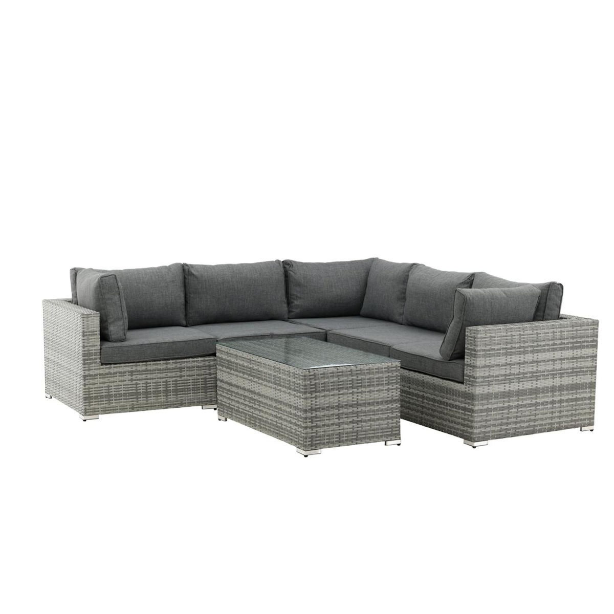 Paris Prix Salon d'Angle de Jardin  Amazona  249cm Gris