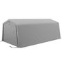 Voir la diapositive 4 : OUTSUNNY Tente garage carport dim 6L x 3,3l x 2,4H m acier galvanisé robuste PE haute densité 150 g/m² imperméable anti-UV gris
