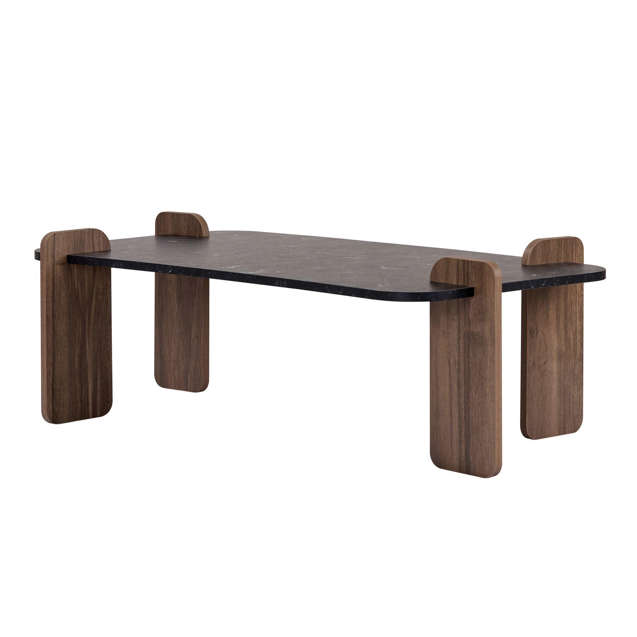 Voir la diapositive 4 : Habitat et Jardin Table basse en bois  renard  - 120 x 60 x 35 cm - noir