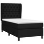 Voir la diapositive 3 : VIDAXL Sommier a lattes de lit et matelas Noir 80x200 cm Tissu