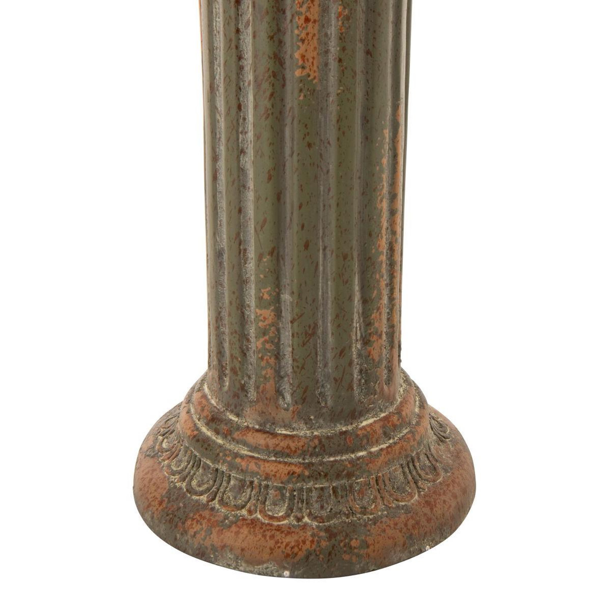 Voir la diapositive 3 : J-LINE Sellette de jardin  antik  92cm vert foncé