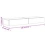 Voir la diapositive 6 : VIDAXL Meubles TV avec lumieres LED 2 pcs gris beton 60x35x15,5 cm