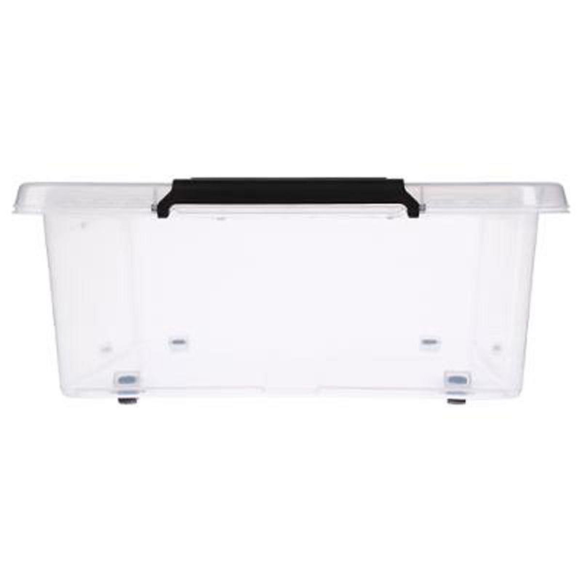  Boîte de Rangement  Clip  22L Transparent