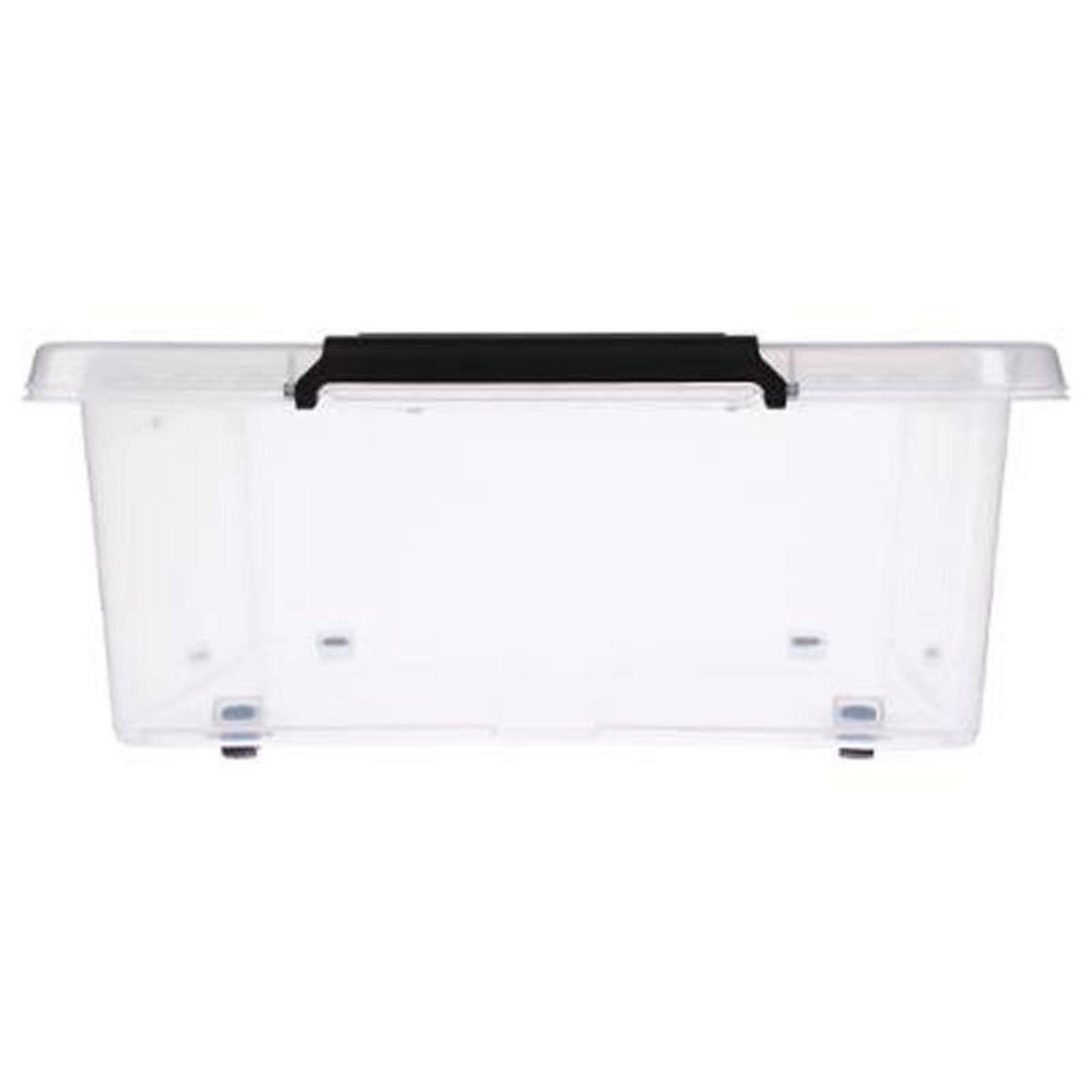  Boîte de Rangement  Clip  22L Transparent