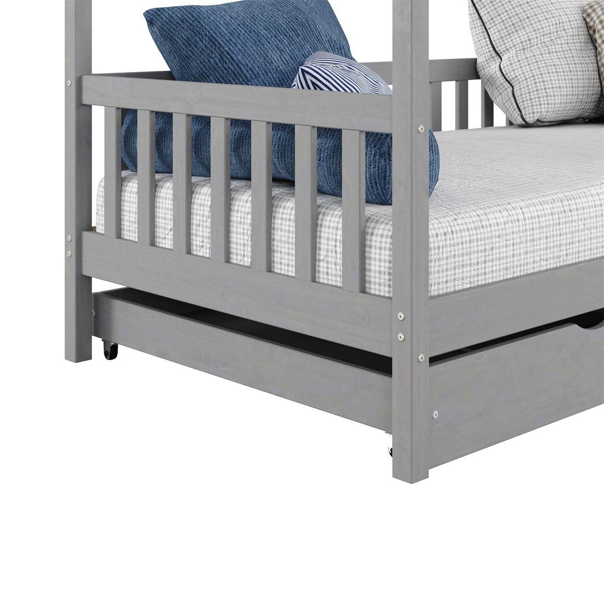 IDIMEX Lit cabane NUNA avec tiroirs, 90 x 190 cm en pin massif