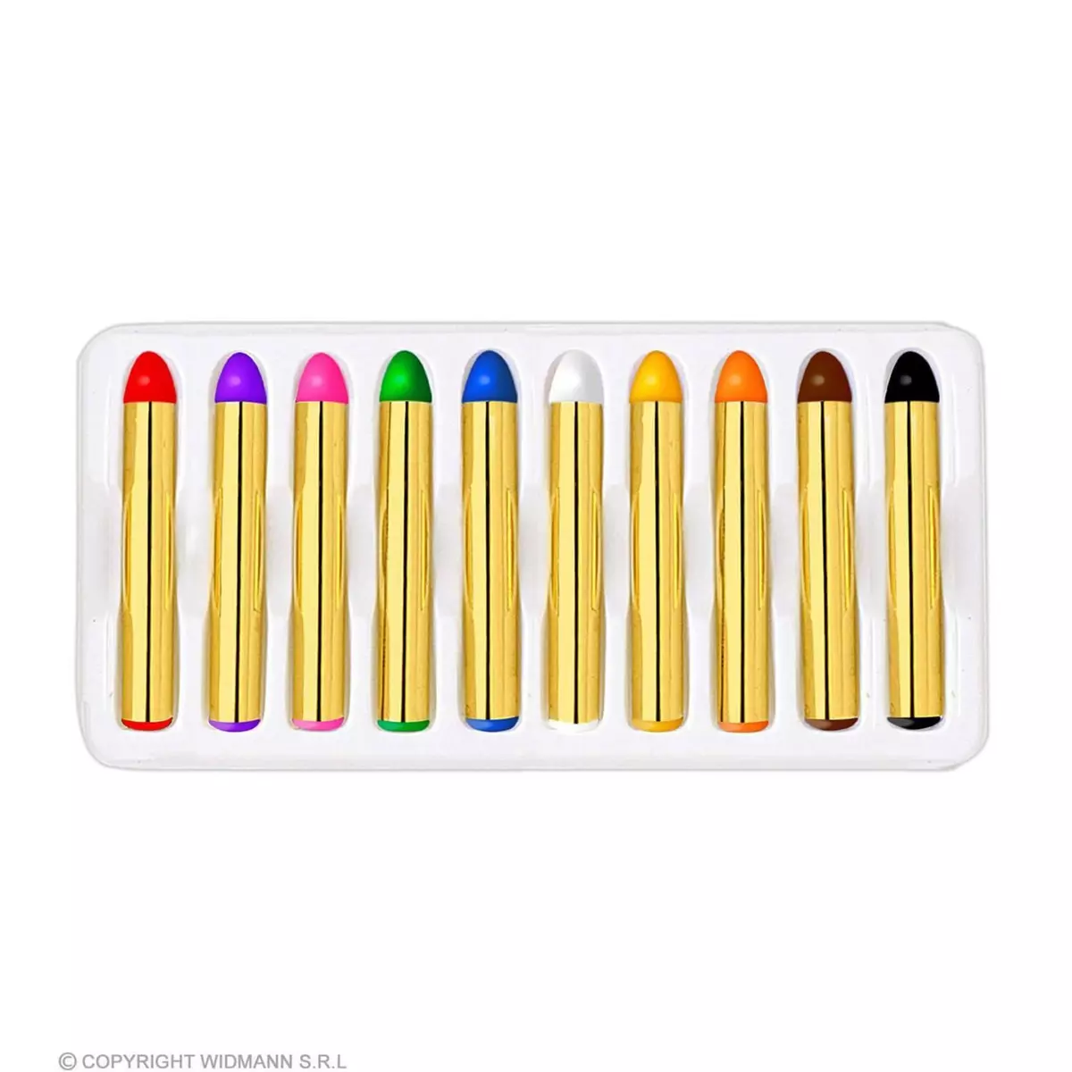 WIDMANN Set De 10 crayons De Maquillage - 24 ml