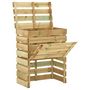 Voir la diapositive 2 : VIDAXL Composteur de jardin a lattes 2 pcs 80x50x100 cm Pin impregne
