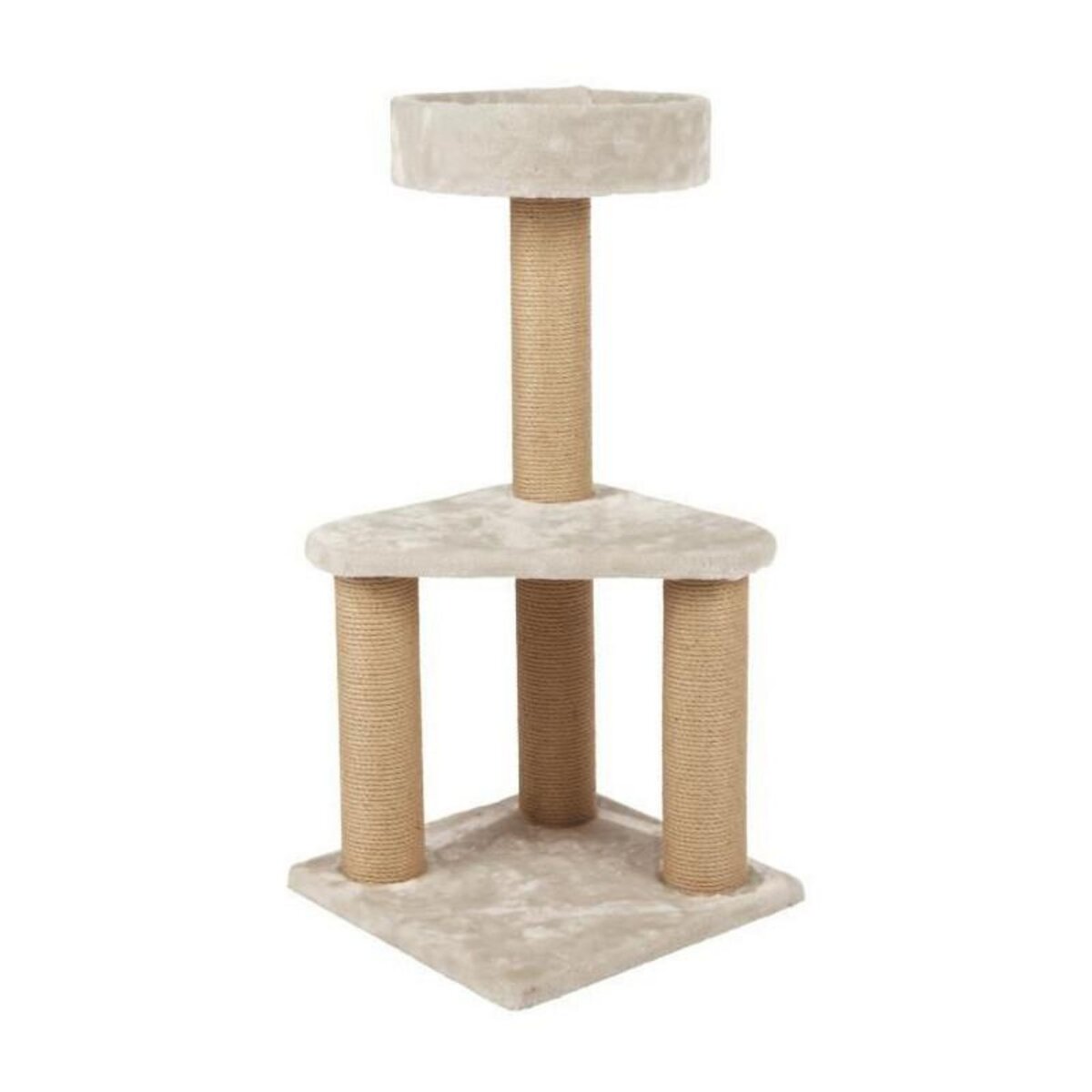 Trixie TRIXIE Arbre a chat Ivan - H82 cm - Gris clair