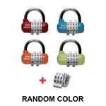 Master lock 1534EURD Cadenas à Combinaison, Couleur Aléatoire, 5,9 x 6,4 x 2,6 cm